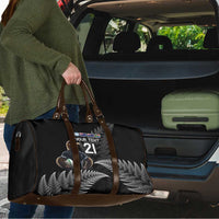 New Zealand Rugby Custom Travel Bag Glory Be To Black Silver-fern - Polynesian Pride