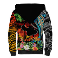 Hawaii Strong Maui Wildfire Sherpa Hoodie Pray For Lahaina Maui LT9 - Polynesian Pride