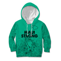 Hawaii Strong Maui Wildfire Kid Hoodie No2 LT9 Green - Polynesian Pride