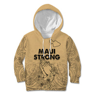 Hawaii Strong Maui Wildfire Kid Hoodie No3 LT9 Nude - Polynesian Pride