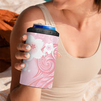 Japan Sakura Floral with Polynesian Vibe 4 in 1 Can Cooler Tumbler