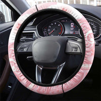 Japan Sakura Floral with Polynesian Vibe Steering Wheel Cover