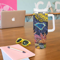 Tokelau Atafu Atoll Personalised Tumbler With Handle Pacific Coral Reef Vibe