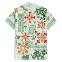 Hawaii Tapa Tribal Hawaiian Shirt With Hawaiian Quilt Pattern Green LT9 - Polynesian Pride