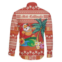 Hawaii Mele Kalikimaka Family Matching Short Sleeve Bodycon Dress and Hawaiian Shirt Surfing Santa Funny Christmas LT9 - Polynesian Pride