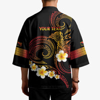 Personalised Papua New Guinea Sepik Kimono Plumeria Floral Tribal Pattern - Polynesian Pride