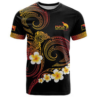 Personalised Papua New Guinea Sepik T Shirt Plumeria Floral Tribal Pattern - Polynesian Pride