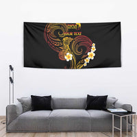 Personalised Papua New Guinea Sepik Tapestry Plumeria Floral Tribal Pattern - Polynesian Pride