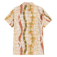 Hawaiian Ohia Lehua Lei Family Matching Off The Shoulder Long Sleeve Dress and Hawaiian Shirt Plaid Palaka Ahiehie Pattern LT9 - Polynesian Pride