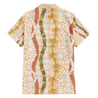 Hawaiian Ohia Lehua Lei Family Matching Summer Maxi Dress and Hawaiian Shirt Plaid Palaka Ahiehie Pattern LT9 - Polynesian Pride