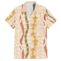 Hawaiian Ohia Lehua Lei Hawaiian Shirt Plaid Palaka Ahiehie Pattern - Polynesian Pride