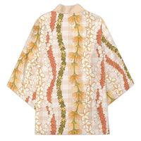 Hawaiian Ohia Lehua Lei Kimono Plaid Palaka Ahiehie Pattern - Polynesian Pride