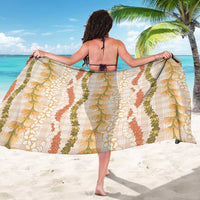 Hawaiian Ohia Lehua Lei Sarong Plaid Palaka Ahiehie Pattern - Polynesian Pride