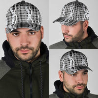Hawaiian Ohia Lehua Lei Classic Cap Plaid Palaka Eleele Pattern - Polynesian Pride