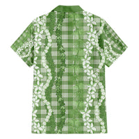 Hawaiian Ohia Lehua Lei Family Matching Puletasi and Hawaiian Shirt Plaid Palaka Omaomao Pattern LT9 - Polynesian Pride