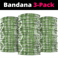 Hawaiian Ohia Lehua Lei Neck Gaiter Plaid Palaka Omaomao Pattern - Polynesian Pride