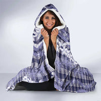 Hawaiian Ohia Lehua Lei Hooded Blanket Plaid Palaka Uliuli hohonu Pattern - Polynesian Pride