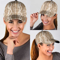 Hawaiian Ohia Lehua Lei Classic Cap Plaid Palaka Kalaihaahaa Pattern - Polynesian Pride