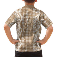 Hawaiian Ohia Lehua Lei Family Matching Puletasi and Hawaiian Shirt Plaid Palaka Kalaihaahaa Pattern LT9 - Polynesian Pride