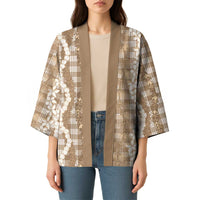 Hawaiian Ohia Lehua Lei Kimono Plaid Palaka Kalaihaahaa Pattern - Polynesian Pride