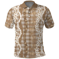 Hawaiian Ohia Lehua Lei Polo Shirt Plaid Palaka Kalaihaahaa Pattern - Polynesian Pride