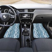 Hawaiian Ohia Lehua Lei Car Mats Plaid Palaka Uliuli Omaomao Pattern - Polynesian Pride