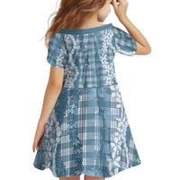Hawaiian Ohia Lehua Lei Family Matching Mermaid Dress and Hawaiian Shirt Plaid Palaka Uliuli Omaomao Pattern LT9 - Polynesian Pride