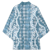 Hawaiian Ohia Lehua Lei Kimono Plaid Palaka Uliuli Omaomao Pattern - Polynesian Pride