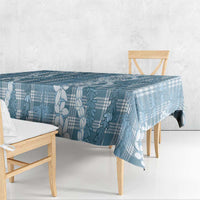 Hawaiian Ohia Lehua Lei Tablecloth Plaid Palaka Uliuli Omaomao Pattern - Polynesian Pride