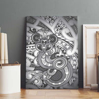 Aotearoa Maori Hei Tiki Canvas Wall Art Kiwikiwi Kowhaiwhai Puhoro Motif
