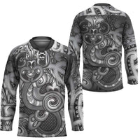 Aotearoa Maori Hei Tiki Hockey Jersey Kiwikiwi Kowhaiwhai Puhoro Motif