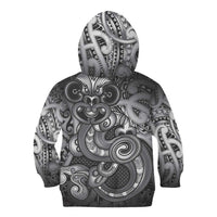 Aotearoa Maori Hei Tiki Kid Hoodie Kiwikiwi Kowhaiwhai Puhoro Motif