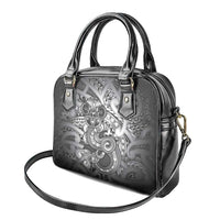 Aotearoa Maori Hei Tiki Shoulder Handbag Kiwikiwi Kowhaiwhai Puhoro Motif