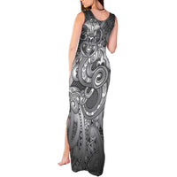 Aotearoa Maori Hei Tiki Tank Maxi Dress Kiwikiwi Kowhaiwhai Puhoro Motif