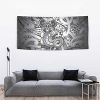 Aotearoa Maori Hei Tiki Tapestry Kiwikiwi Kowhaiwhai Puhoro Motif