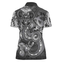 Aotearoa Maori Hei Tiki Women Polo Shirt Kiwikiwi Kowhaiwhai Puhoro Motif LT9 - Polynesian Pride