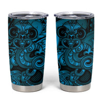 Aotearoa Maori Hei Tiki Tumbler Cup Kikorangi Kowhaiwhai Puhoro Motif