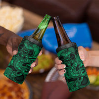 Aotearoa Maori Hei Tiki 4 in 1 Can Cooler Tumbler Kakariki Kowhaiwhai Puhoro Motif LT9 - Polynesian Pride