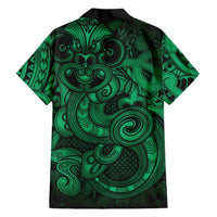 Aotearoa Maori Hei Tiki Family Matching Mermaid Dress and Hawaiian Shirt Kakariki Kowhaiwhai Puhoro Motif LT9 - Polynesian Pride