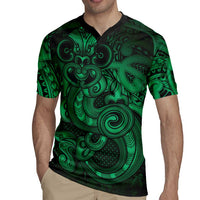 Aotearoa Maori Hei Tiki Rugby Jersey Kakariki Kowhaiwhai Puhoro Motif