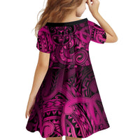 Aotearoa Maori Hei Tiki Family Matching Off Shoulder Short Dress and Hawaiian Shirt Mawhero Kowhaiwhai Puhoro Motif LT9 - Polynesian Pride