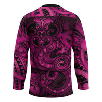 Aotearoa Maori Hei Tiki Hockey Jersey Mawhero Kowhaiwhai Puhoro Motif