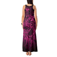 Aotearoa Maori Hei Tiki Tank Maxi Dress Mawhero Kowhaiwhai Puhoro Motif LT9 - Polynesian Pride