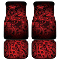 Aotearoa Maori Hei Tiki Car Mats Whero Kowhaiwhai Puhoro Motif
