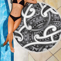Aotearoa Maori Kowhaiwhai Beach Blanket Kiwikiwi Puhoro and Patiki