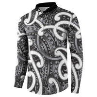 Aotearoa Maori Kowhaiwhai Button Sweatshirt Kiwikiwi Puhoro and Patiki