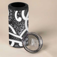 Aotearoa Maori Kowhaiwhai 4 in 1 Can Cooler Tumbler Kiwikiwi Puhoro and Patiki