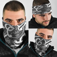 Aotearoa Maori Kowhaiwhai Neck Gaiter Kiwikiwi Puhoro and Patiki