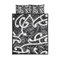 Aotearoa Maori Kowhaiwhai Quilt Bed Set Kiwikiwi Puhoro and Patiki