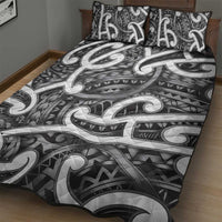 Aotearoa Maori Kowhaiwhai Quilt Bed Set Kiwikiwi Puhoro and Patiki